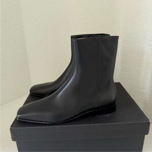 Massimo Dutti Black Ankle Boots